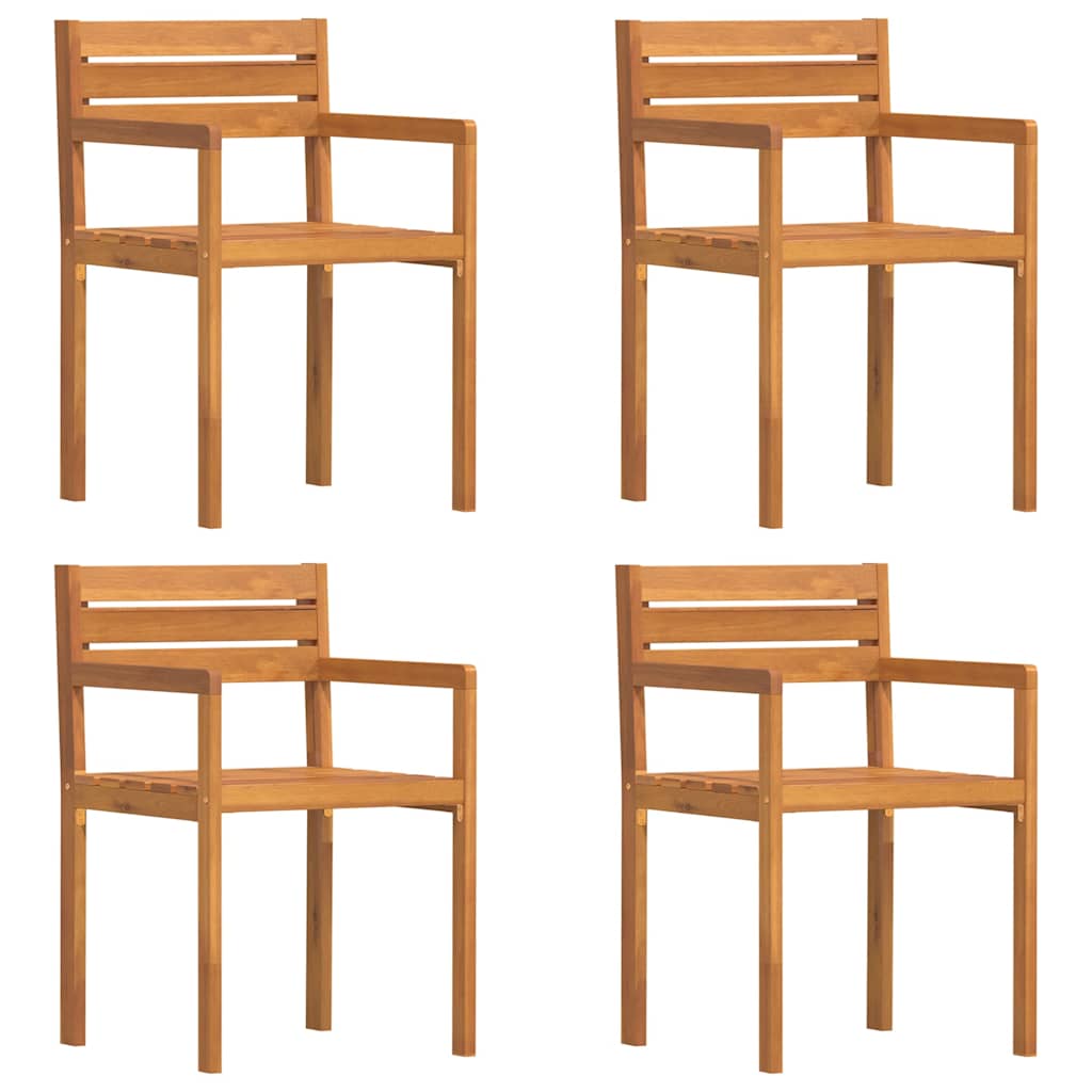 5-teiliges Garten-Ess-Set aus Massivholz Akazie