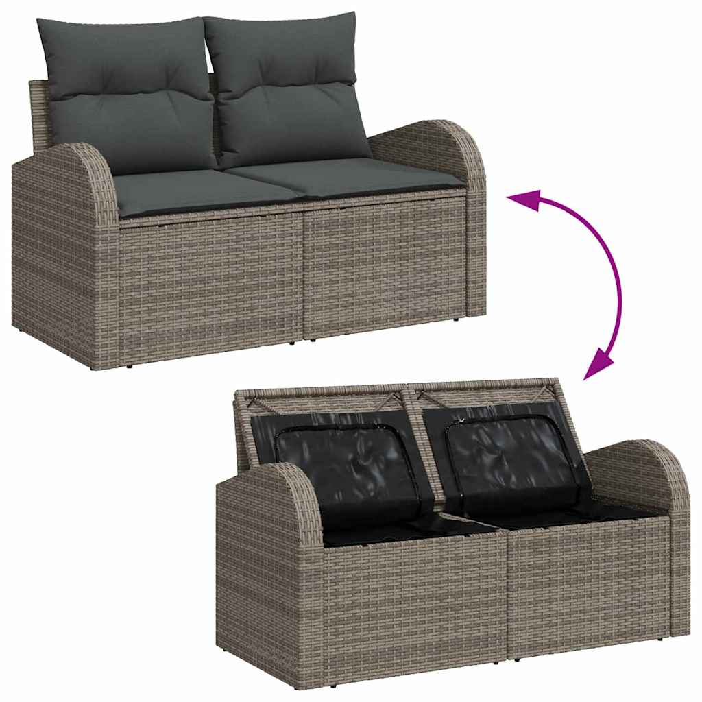 Garten-Sofa-Set 5 pcs Grau