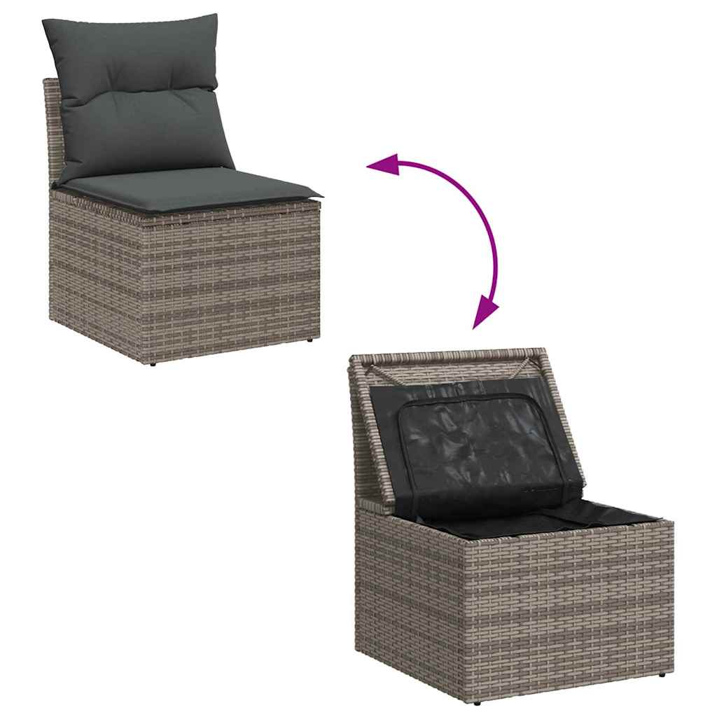 Garten-Sofa-Set 5 pcs Grau