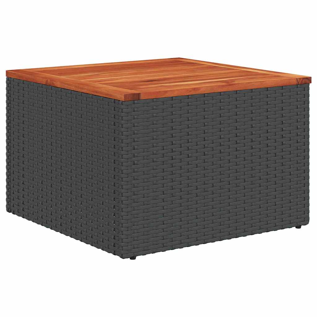 Garten-Sofa-Set 5 pcs Schwarz