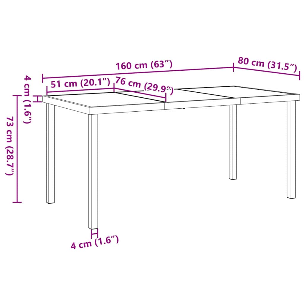 Set von Liegestühlen für den Garten mit Kissen 5 pcs Beige