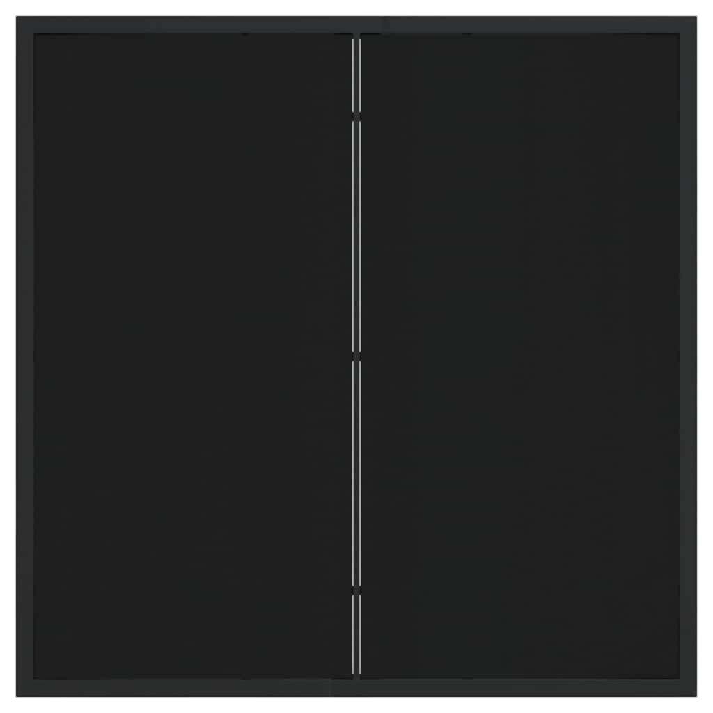 Verstellbare Gartenstühle 3 pcs Schwarz 80 x 80 x 73 cm
