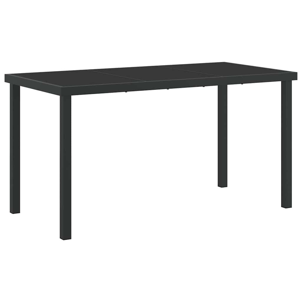 verstellbare Gartenstühle 5 pcs Schwarz 140 x 70 x 73 cm