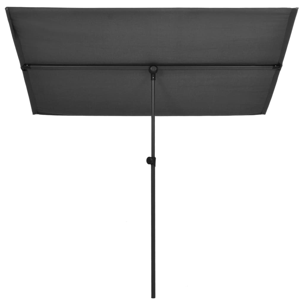 Sonnenschirm mit Aluminium-Mast 180x110 cm Anthrazit