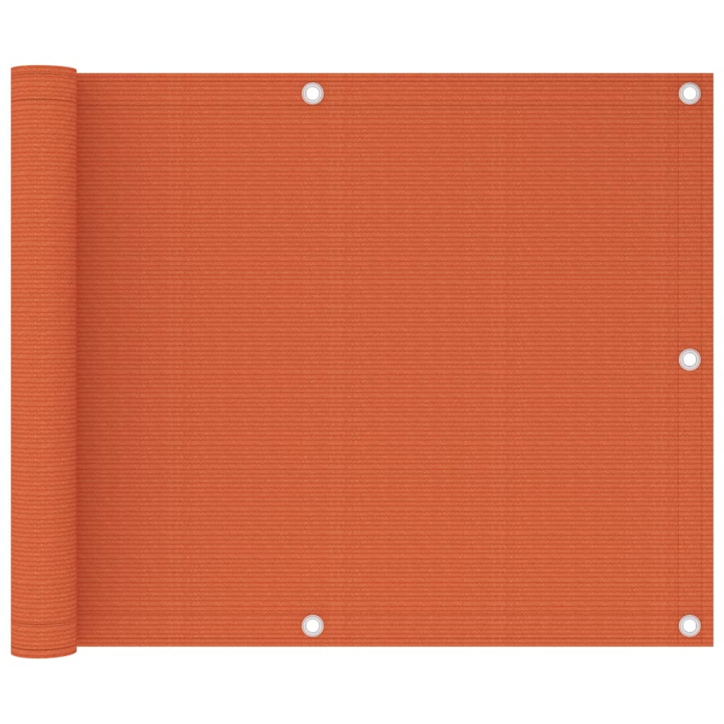 Balkon-Sichtschutz Orange 75x300 cm HDPE