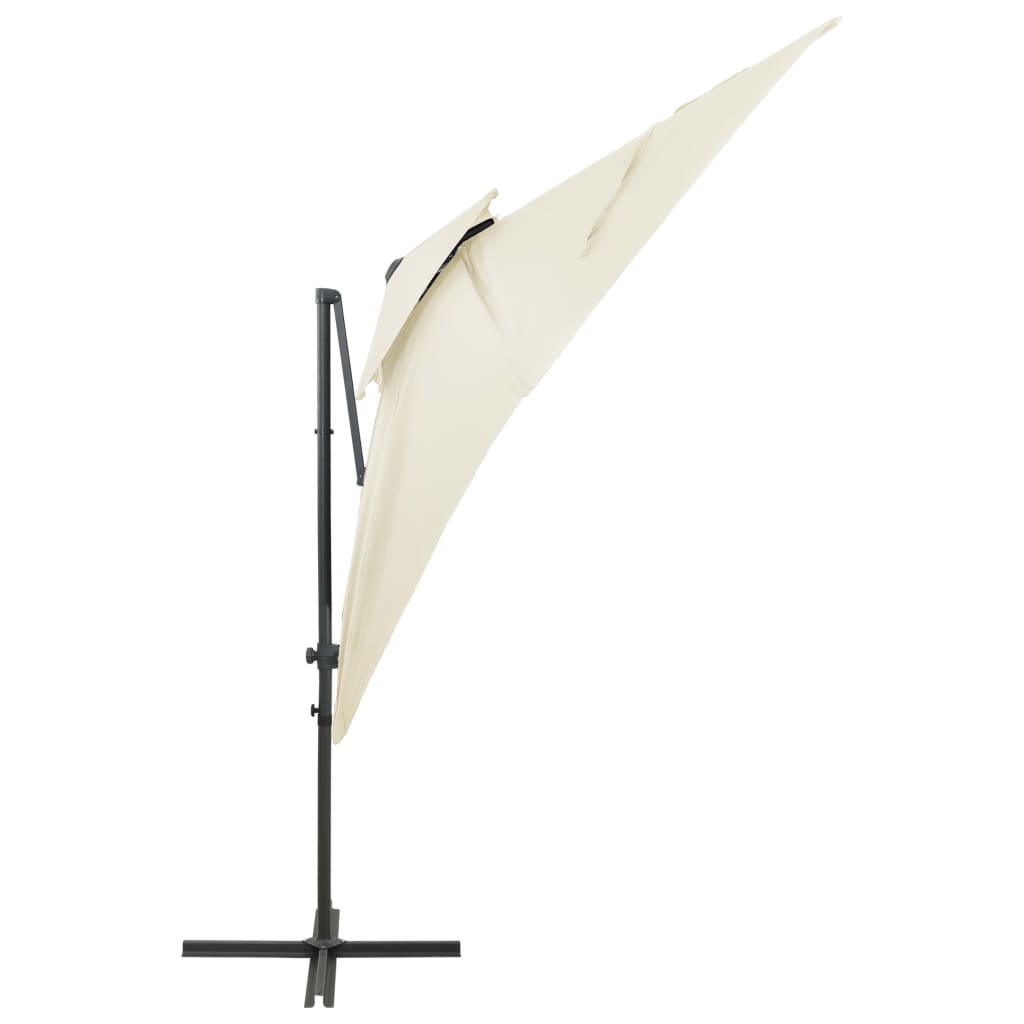 Ampelschirm mit Lüftung 250x250 cm Sandweiß