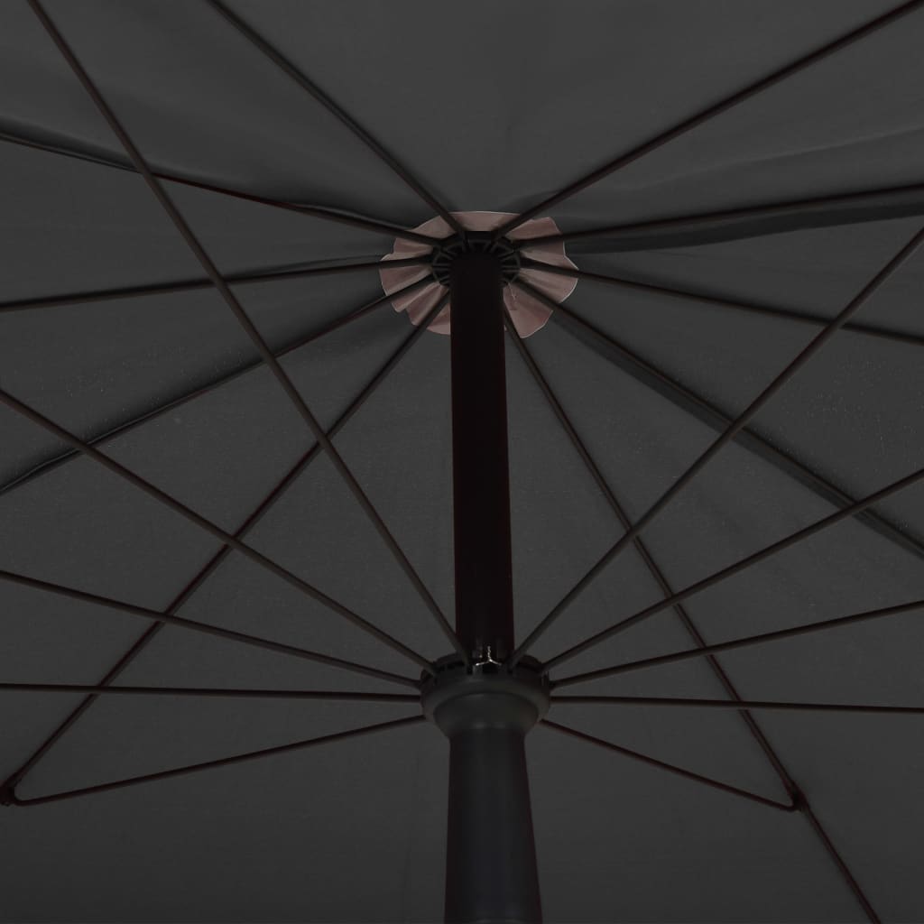 Sonnenschirm mit Mast 200x130 cm Anthrazit