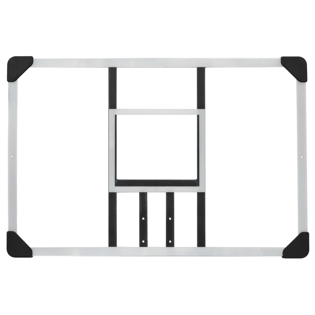Basketballkorb Transparent 90x60x2,5 cm Polycarbonat