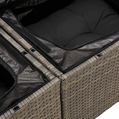Garten-Sofa-Set 5 pcs Grau