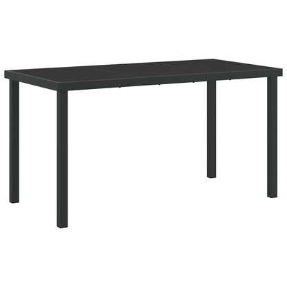 verstellbare Gartenstühle 5 pcs Schwarz 140 x 70 x 73 cm