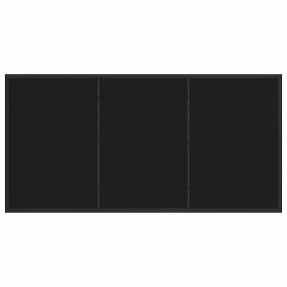 verstellbare Gartenstühle 5 pcs Schwarz 140 x 70 x 73 cm