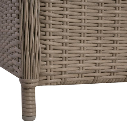 Gartenstühle mit Polstern 2 Stk. Poly Rattan Braun