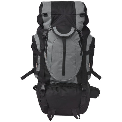 Wanderrucksack XXL 75 L Schwarz und Grau