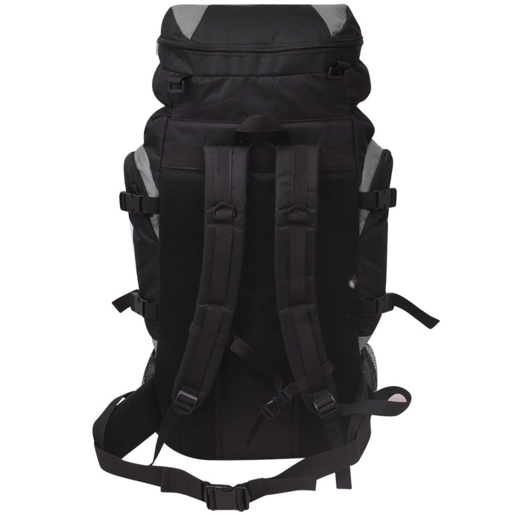 Wanderrucksack XXL 75 L Schwarz und Grau