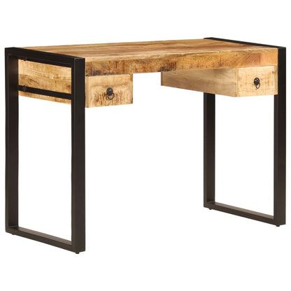 Schreibtisch mit 2 Schubladen 110 x 50 x 77 cm Mangoholz Massiv