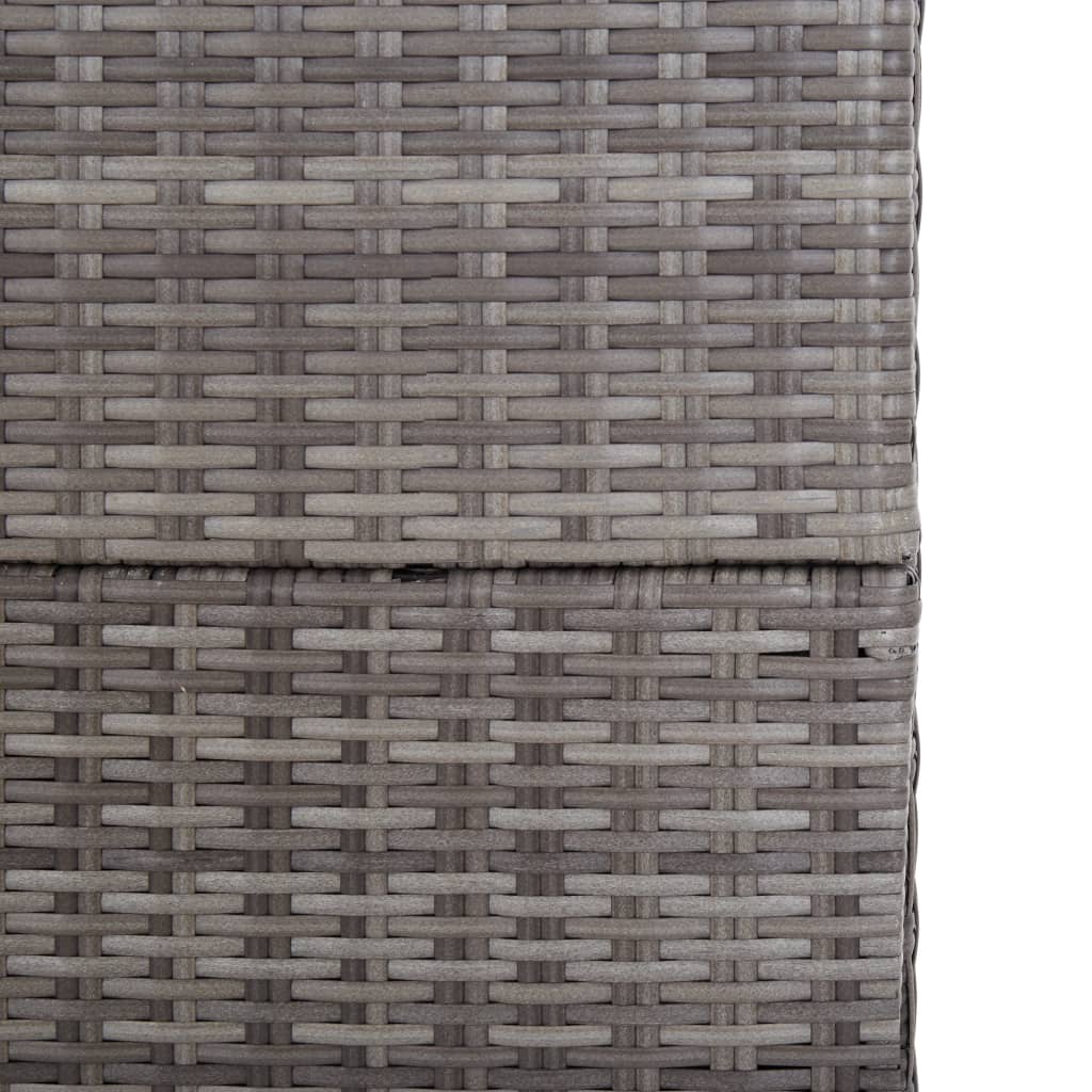 Garden-Auflagenbox Grau 150x100x100 cm Poly Rattan