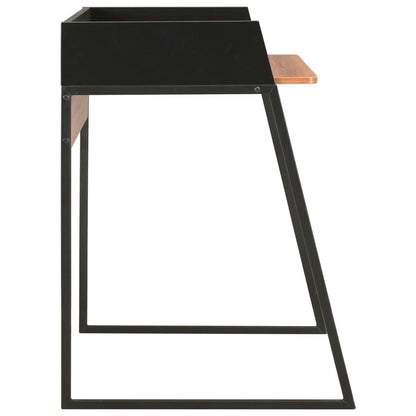 Schreibtisch Schwarz und Braun 90x60x88 cm