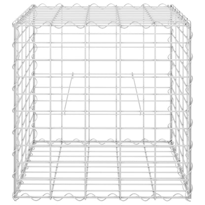 Würfel-Gabionen-Hochbeet Stahldraht 50x50x50 cm