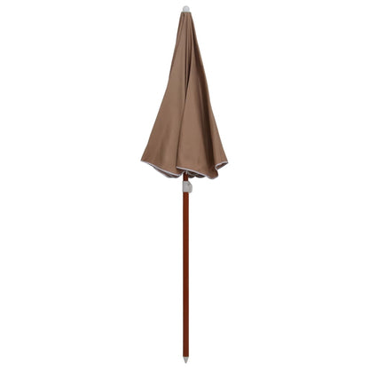 Sonnenschirm mit Stahl-Mast 180 cm Taupe