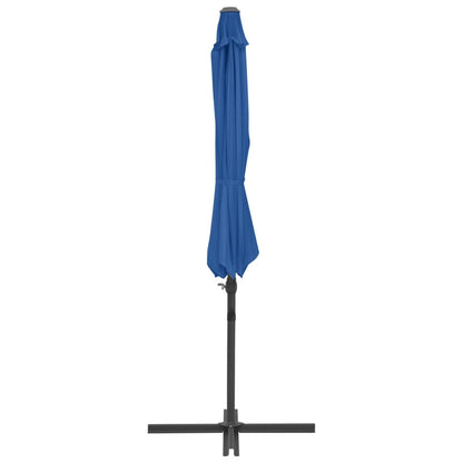 Ampelschirm mit Stahl-Mast 300 cm Azurblau