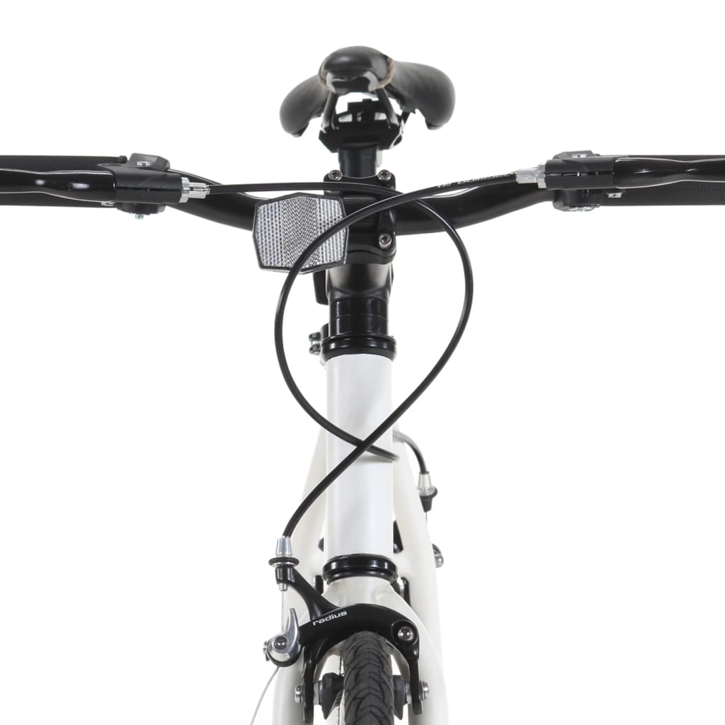 Fahrrad mit Festem Gang Weiß und Grün 700c 51 cm