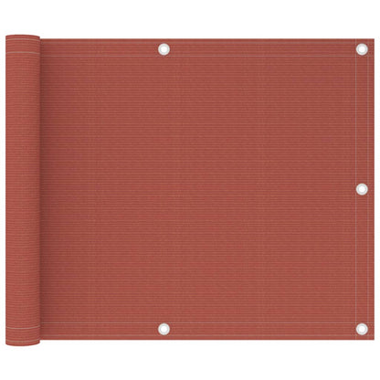 Balkon-Sichtschutz Terracotta-Rot 75x300 cm HDPE