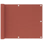 Balkon-Sichtschutz Terracotta-Rot 75x300 cm HDPE