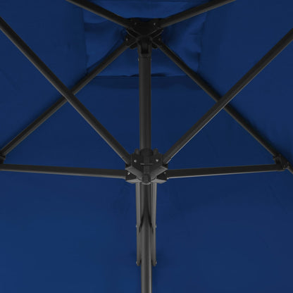 Sonnenschirm mit Stahl-Mast 300x230 cm Blau