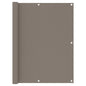 Balkon-Sichtschutz Taupe 120x300 cm Oxford-Gewebe