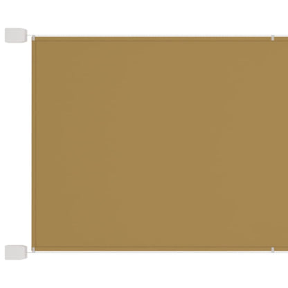 Senkrechtmarkise Beige 100x800 cm Oxford-Gewebe