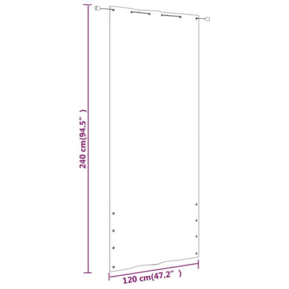 Balkon-Sichtschutz Blau 120x240 cm Oxford-Gewebe