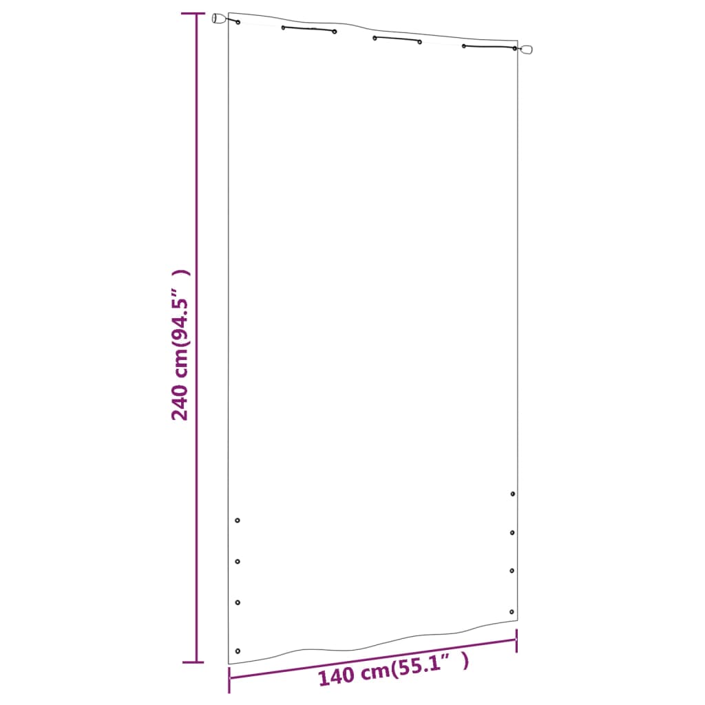 Balkon-Sichtschutz Gelb und Orange 140x240 cm Oxford-Gewebe