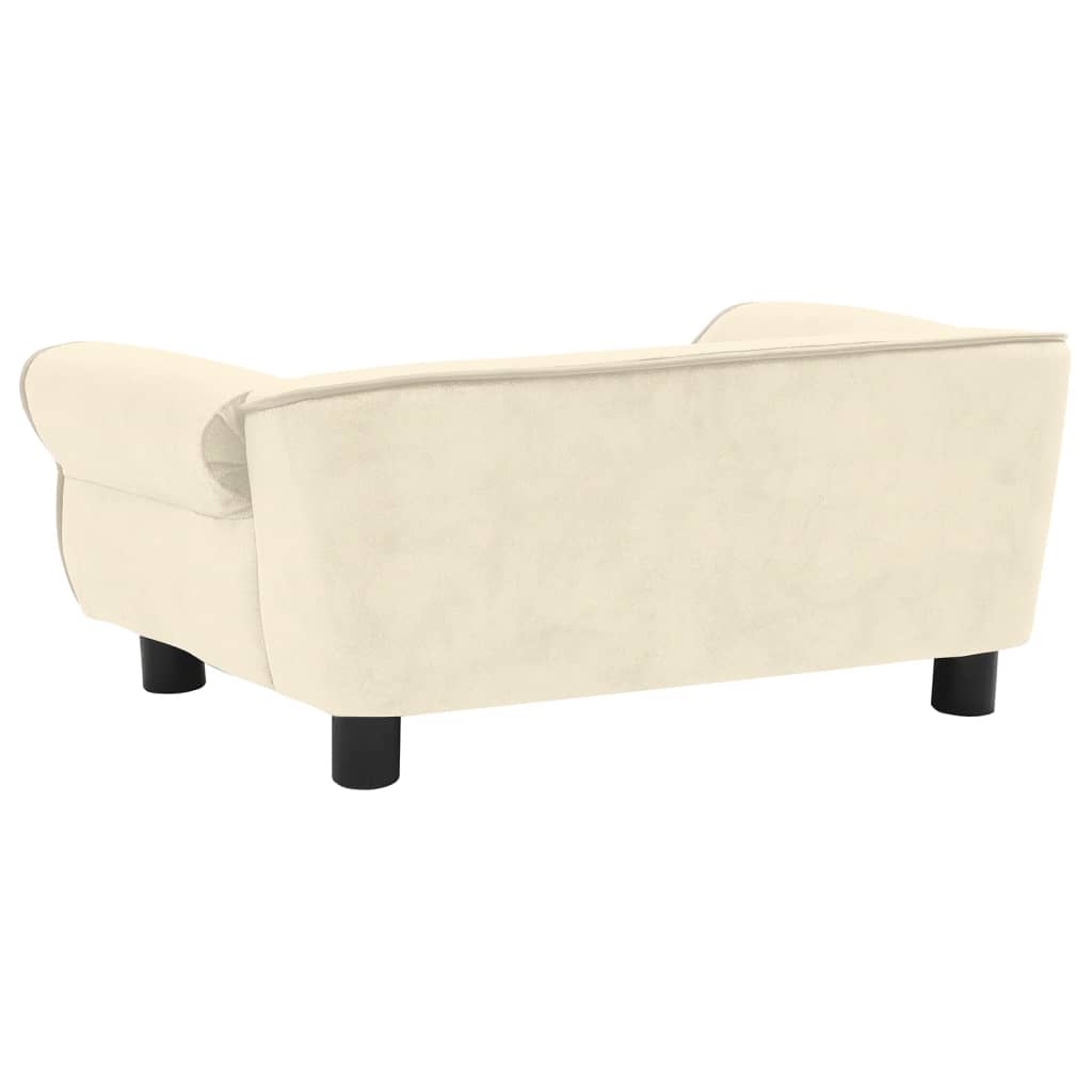 Hundesofa Creme 72x45x30 cm Plüsch