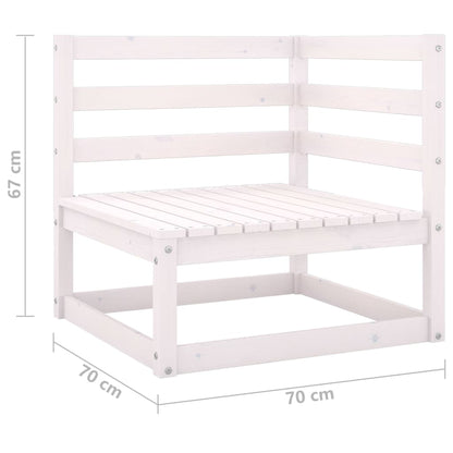 8-tlg. Garten-Lounge-Set mit Kissen Kiefer Massivholz