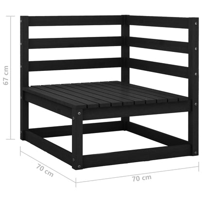 4-tlg. Garten-Lounge-Set mit Kissen Massivholz Kiefer