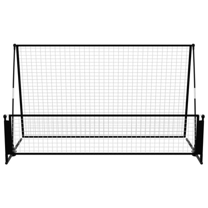 2-in-1 Rebounder und Fußballtor 202x104x120 cm Stahl