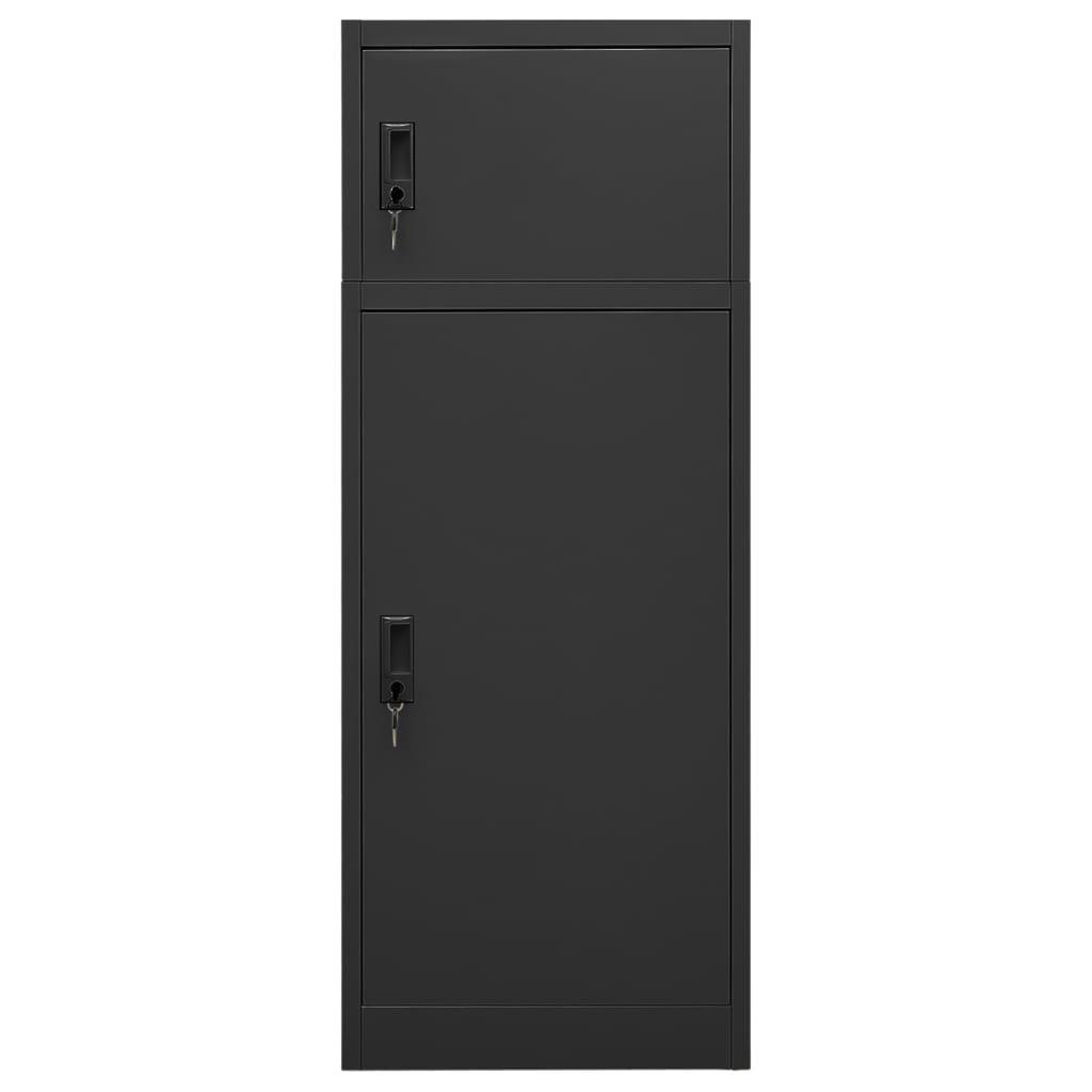 Sattelschrank Anthrazit 53x53x140 cm Stahl