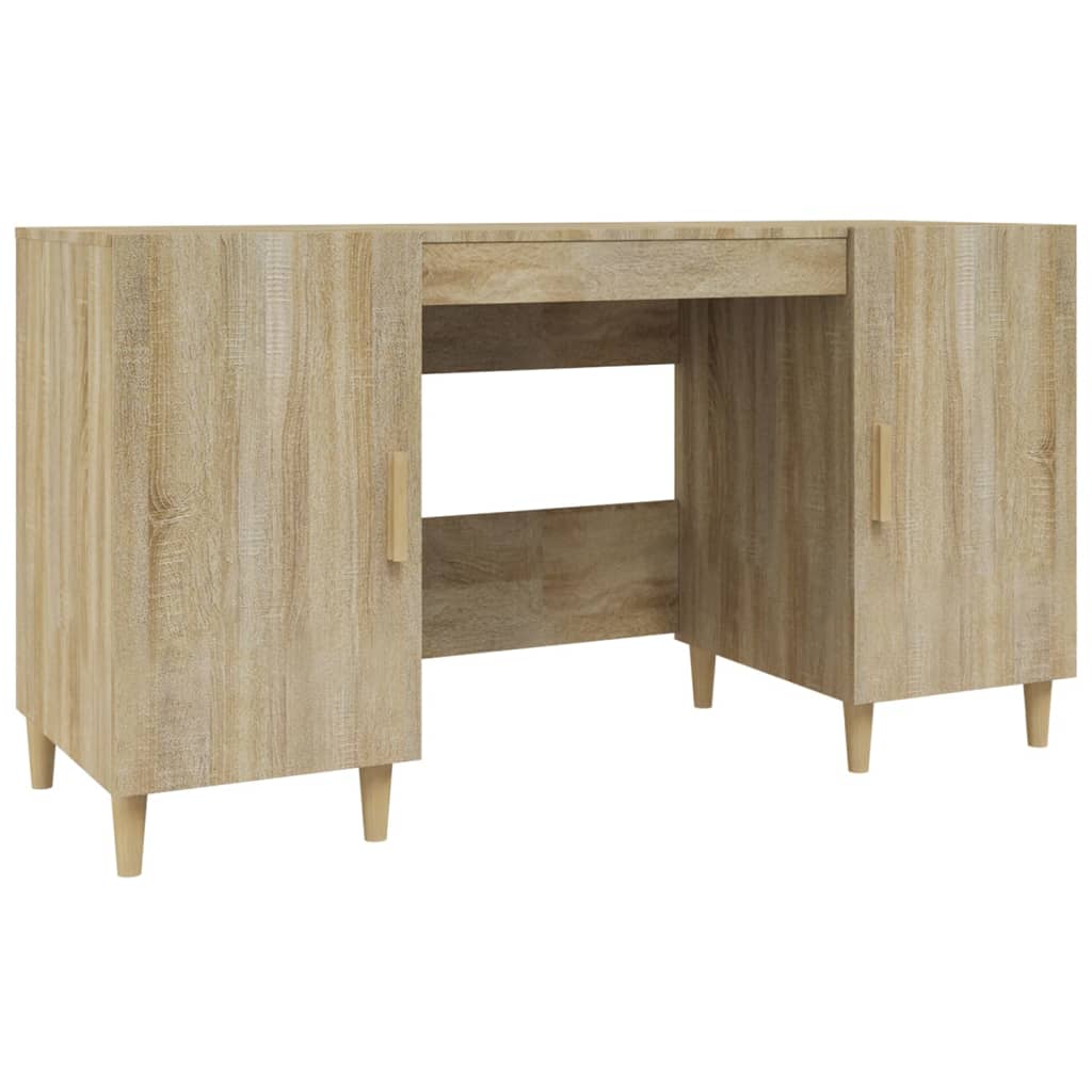 Schreibtisch Sonoma-Eiche 140x50x75 cm Holzwerkstoff