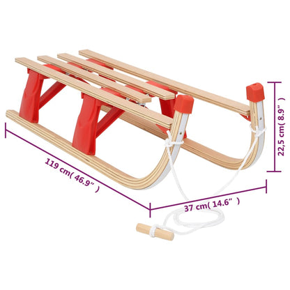 Klappschlitten Holz 110 cm