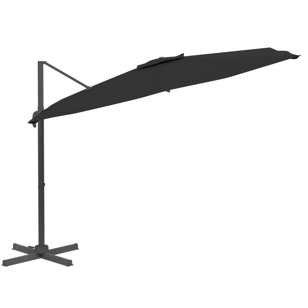 LED-Ampelschirm Schwarz 400x300 cm