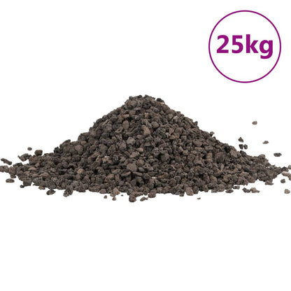 Basalt-Kies 25 kg Schwarz 5-8 mm