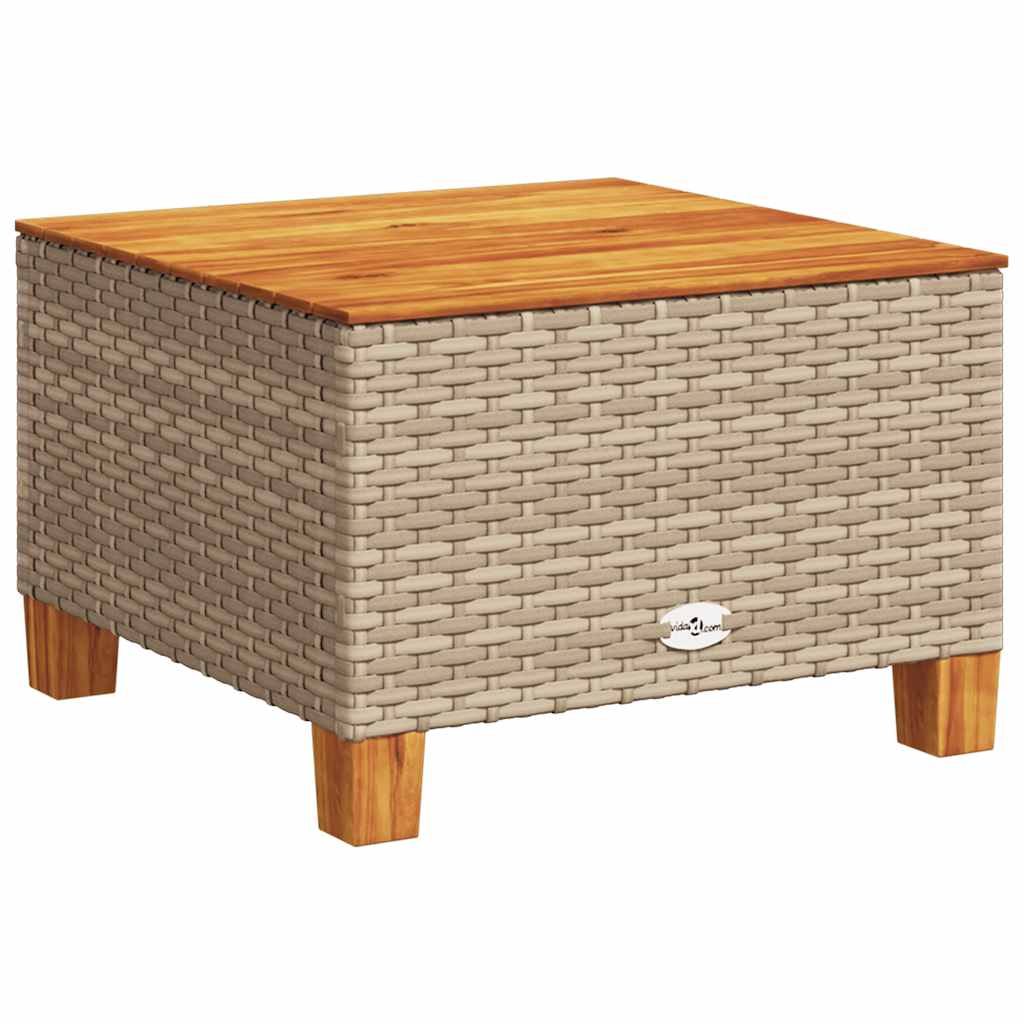 8-tlg. Garten-Sofagarnitur mit Kissen Beige Poly Rattan