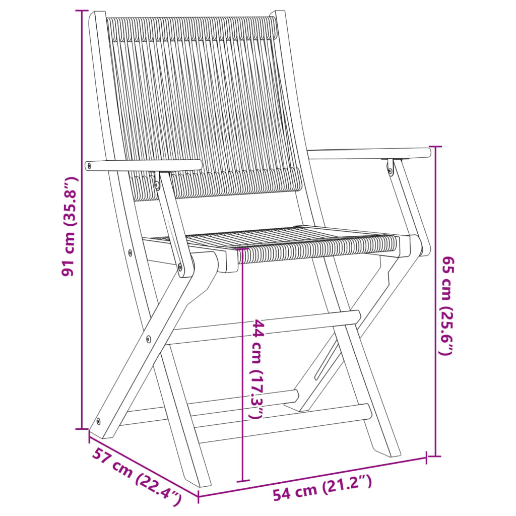 3-tlg. Bistro-Set Grau Polypropylen und Massivholz