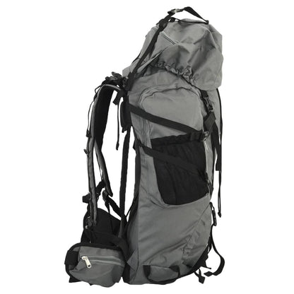 Wanderrucksack Grau 60 L Oxford-Gewebe