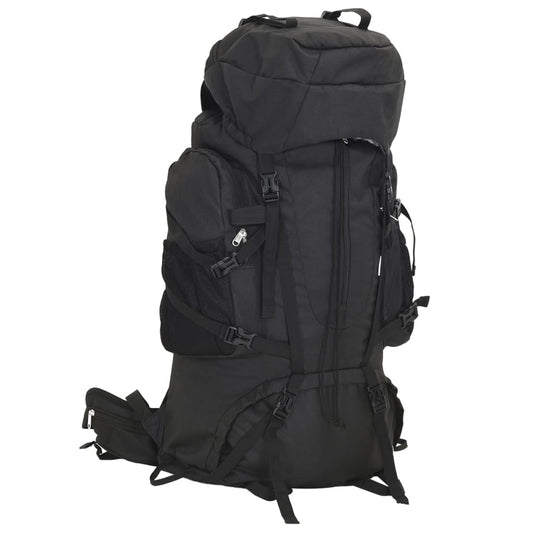 Wanderrucksack Schwarz 80 L Oxford-Gewebe