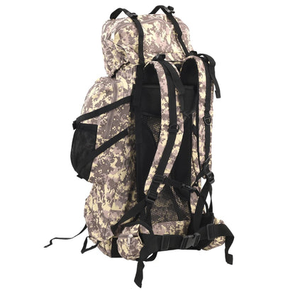 Wanderrucksack Kamelbraun Tarnfarben 80 L Oxford-Gewebe