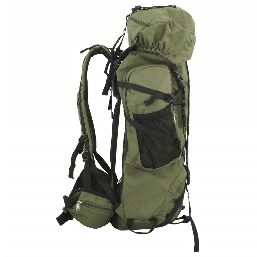 Wanderrucksack Armeegrün 80 L Oxford-Gewebe