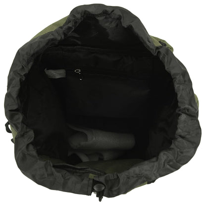 Wanderrucksack Armeegrün 80 L Oxford-Gewebe