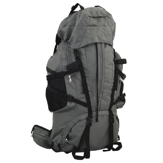 Wanderrucksack Grau 100 L Oxford-Gewebe