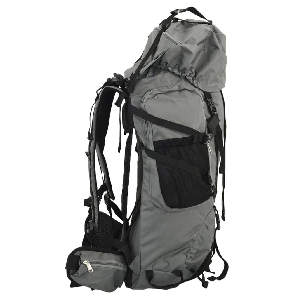 Wanderrucksack Grau 100 L Oxford-Gewebe